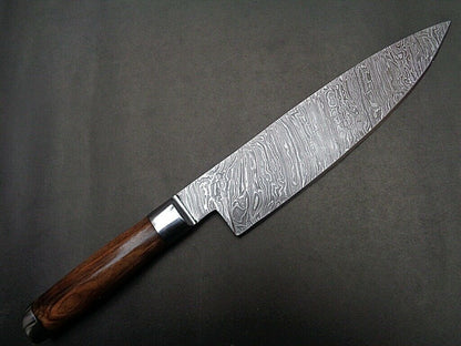 HS-453 Custom Handmade Damascus Kitchen/Chef Knife - Camel Bone Handle - Best Price