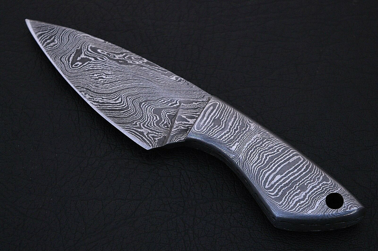 HS-854 Custom Handmade Full Damascus Mini Skinner Knife Overall - 6'