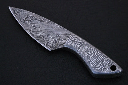 HS-854 Custom Handmade Full Damascus Mini Skinner Knife Overall - 6'