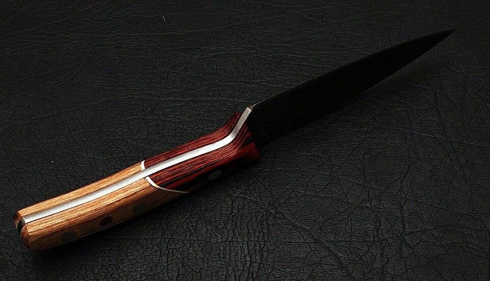 HS-287 Custom Handmade Damascus Kitchen/Chef Knife - Wood Handle - Best Price