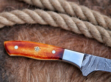 Load image into Gallery viewer, HS-1045 Hand forge Damascus steel Camping Steak Chef Meet Kitchen fillet fishing Knife
