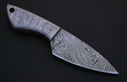 HS-854 Custom Handmade Full Damascus Mini Skinner Knife Overall - 6'