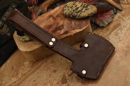 HS-1079 | Custom Handmade Steel Tomahawk knife, Hatchet, Axe,Integral Hard Wood