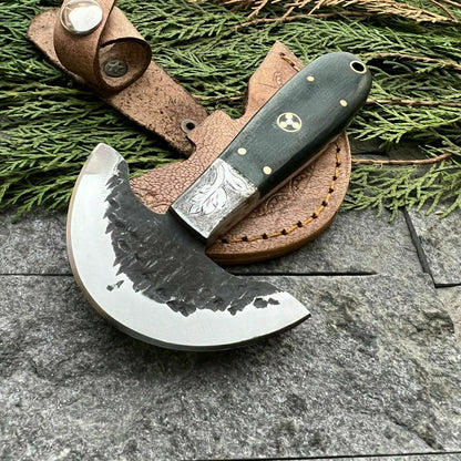 HS-389 ''  Custom Handmade D2 Steel Hunting Meat Chopper Knife W/Sheath