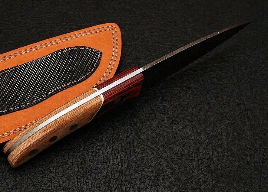 HS-287 Custom Handmade Damascus Kitchen/Chef Knife - Wood Handle - Best Price