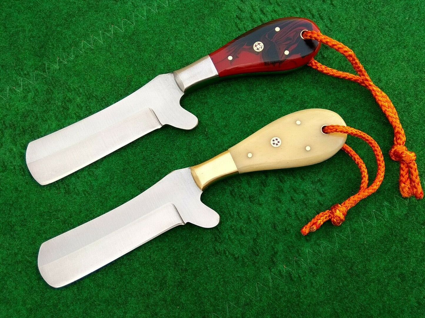 HS-985 Custom Handmade Cowboy Knife Set Outdoor Hunting Rare Tool Steel