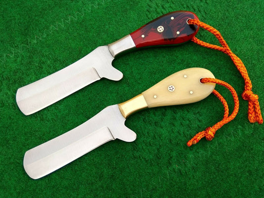 HS-985 Custom Handmade Cowboy Knife Set Outdoor Hunting Rare Tool Steel