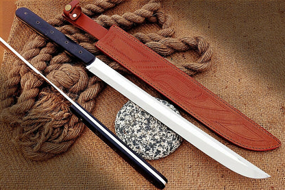 HS-1096 | Custom Handmade Steel D2 Fighter Hunting Combat Mini Sword knife With Resin Handle