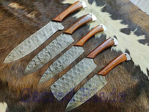 HS-183 Custom Handmade Damascus Steel Chef-Kitcehn knife - Aweosme Wood Handle