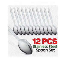 Load image into Gallery viewer, HS Cutlery | Pack Of 12 - Stainless Steel Spoon Set ! !
