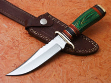 Load image into Gallery viewer, Custom Handmade D2 Steel Hunting Knife With Hard Wood Handle

