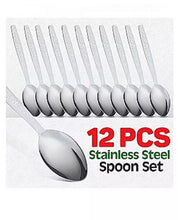 Load image into Gallery viewer, HS Cutlery | Pack Of 12 - Stainless Steel Spoon Set ! !
