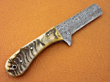 Load image into Gallery viewer, HS-974 Custom Handmade Cowboy Bull cutter knife Ram Horn Handle USA Made Gift For Him
