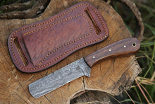 Load image into Gallery viewer, HS-979  Bull Cutter-Damascus steel EDC knife ,Best gift for him, Christmas gift, groomsmen gift, gift for her, Razor knife with Four different Scale
