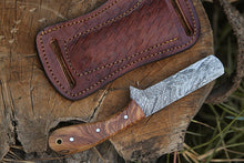 Load image into Gallery viewer, HS-979  Bull Cutter-Damascus steel EDC knife ,Best gift for him, Christmas gift, groomsmen gift, gift for her, Razor knife with Four different Scale
