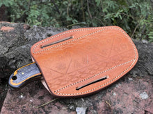 Load image into Gallery viewer, HS-977 Hand Forged Damascus Steel Knife, Damascus Knife, Viking Knife, Gift for him, wedding gift, Bull cuter, Gut Hook Knife, Chef Knife, Skinner
