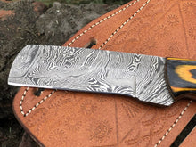 Load image into Gallery viewer, HS-977 Hand Forged Damascus Steel Knife, Damascus Knife, Viking Knife, Gift for him, wedding gift, Bull cuter, Gut Hook Knife, Chef Knife, Skinner
