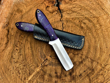 Load image into Gallery viewer, HS-983 Custom made 8&quot; bull cutter knife with resin handle, every day carry skinner knives, handmade edc knives, custom knife gift for USA men
