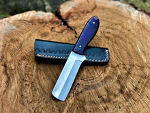 Load image into Gallery viewer, HS-983 Custom made 8&quot; bull cutter knife with resin handle, every day carry skinner knives, handmade edc knives, custom knife gift for USA men
