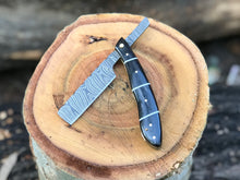 Load image into Gallery viewer, HS-1127 " Custom handmade Damascus steel shaving razor very high sharp gift for him gift for Dad

