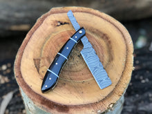 Load image into Gallery viewer, HS-1127 " Custom handmade Damascus steel shaving razor very high sharp gift for him gift for Dad
