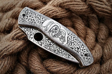 Load image into Gallery viewer, HS Cutlery | Custom Hand Engraved Folding-Pocket Knife Life Time Used With Very Good Price
