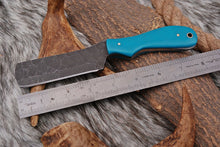 Load image into Gallery viewer, HS-1006 | Custom Handmade Railroad Steel Bull Cutter Knife With Hard Resin Handle
