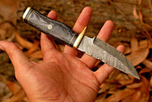 Load image into Gallery viewer, HS-761 Custom Handmade Damascus Steel Skinner Knife With Hard Wood Handle
