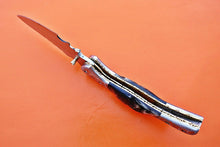 Load image into Gallery viewer, Custom Handmade Stainless Steel Folding-Pocket Knife With Ram Horn Handle
