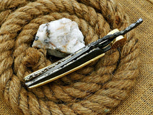 Load image into Gallery viewer, Custom Handmade Damascus Folding-Pocket Knife lot of 2 With Damascus Handle
