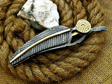 Load image into Gallery viewer, Custom Handmade Damascus Folding-Pocket Knife lot of 2 With Damascus Handle
