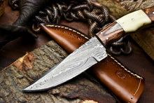 Load image into Gallery viewer, HS-638 Custom Handmade Damascus Hunting Skinning Blade Hunter Camping Full Tang Knife
