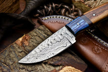 Load image into Gallery viewer, HS-699 Custom Handmade Damascus Steel Skinner Knife - Beautiful Wood Handle
