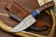 Load image into Gallery viewer, HS-626 Handmade Damascus Skinning Blade Camping Full Tang Knife
