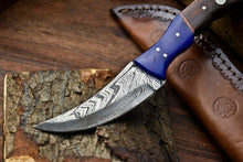 Load image into Gallery viewer, HS-655 Custom Handmade Damascus Hunting Skinning Blade Hunter Camping Full Tang Knife
