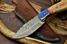 Load image into Gallery viewer, HS-641 Custom Handmade Damascus Hunting Skinning Blade Hunter Camping Full Tang Knife
