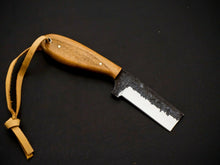Load image into Gallery viewer, HS-963 '' Custom Hand Forged 6.5" Carbon Steel Full Tang Cowboy Bull Cutter Knife
