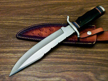 Load image into Gallery viewer, HS-312 Custom Handmade D2 TOOL Steel Blade 15&quot; Bowie Hunting Knife Bull Horn
