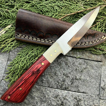 Load image into Gallery viewer, HS-383 '' Custom Handmade D2 Steel High Polish Hunting Skinner Knife W/Sheath
