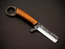 Load image into Gallery viewer, HS-961 '' Custom Hand Forged 7.5" Carbon Steel Full Tang Cowboy Bull Cutter Knife
