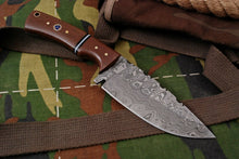 Load image into Gallery viewer, HS-358 &#39;&#39; Handmade Damascus Steel, Micarta Handle Hunting Skinner Knife
