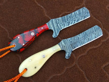 Load image into Gallery viewer, HS-988 Custom Cowboy Knife SET Handmade Rare Damascus Knives
