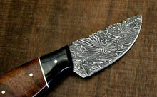 Load image into Gallery viewer, HS-770 Custom Handmade Damascus steel Hunting,Skinner Knife Handle Rose Wood
