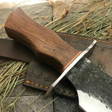 Load image into Gallery viewer, HS-390 &#39;&#39; CUSTOM HAND FORGED D2 Full Tang Bowie Hunting KNIFE W/ SHEATH
