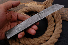 Load image into Gallery viewer, Custom Handmade Full Damascus Folding-Pocket Knife

