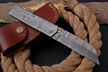 Load image into Gallery viewer, Custom Handmade Full Damascus Folding-Pocket Knife
