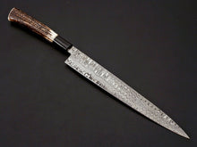 Load image into Gallery viewer, HS-255 Custom Hand Forged 17.5&quot; Damascus Steel Hidden Tang Chef Knife
