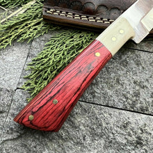 Load image into Gallery viewer, HS-383 '' Custom Handmade D2 Steel High Polish Hunting Skinner Knife W/Sheath
