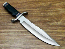 Load image into Gallery viewer, HS-312 Custom Handmade D2 TOOL Steel Blade 15&quot; Bowie Hunting Knife Bull Horn
