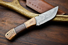 Load image into Gallery viewer, HS-642 Custom Handmade Damascus Hunting Skinning Blade Hunter Camping Full Tang Knife
